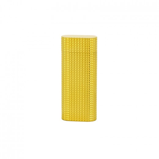 Briquet de poche Cartier en plaqué or, référence 489441, fermé